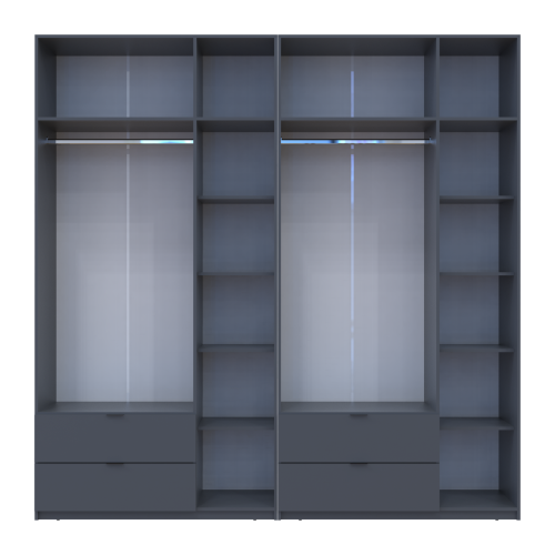 ЛУКАС Шафа з антресоллю 3+3 ДСП ДОРОС (DOROS) 240х50х240