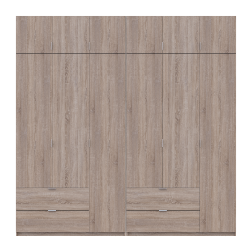 ЛУКАС Шафа з антресоллю 3+3 ДСП ДОРОС (DOROS) 240х50х240