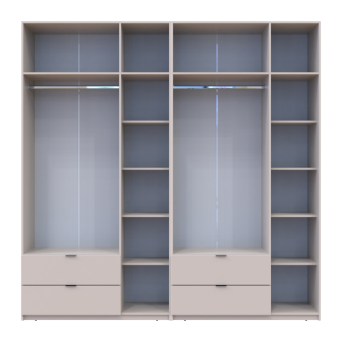 ЛУКАС Шафа з антресоллю 3+3 ДСП ДОРОС (DOROS) 240х50х240