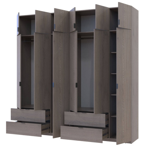 ЛУКАС Шафа з антресоллю 3+3 ДСП ДОРОС (DOROS) 240х50х240