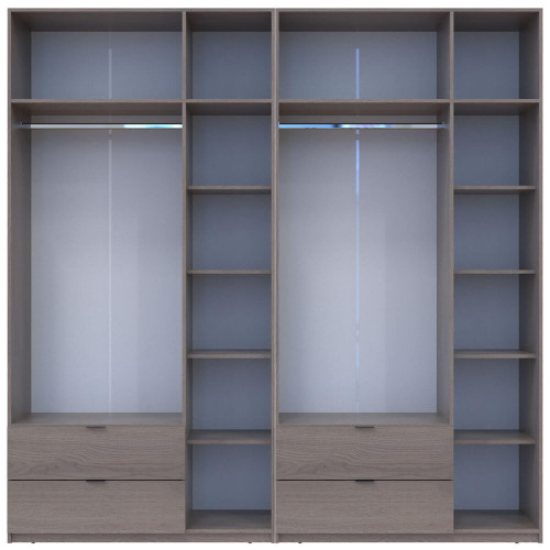 ЛУКАС Шафа з антресоллю 3+3 ДСП ДОРОС (DOROS) 240х50х240