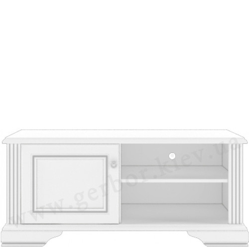 Фото тумбы ТВ 120 ВАЙТ Гербор ясень снежный / сосна серебряная