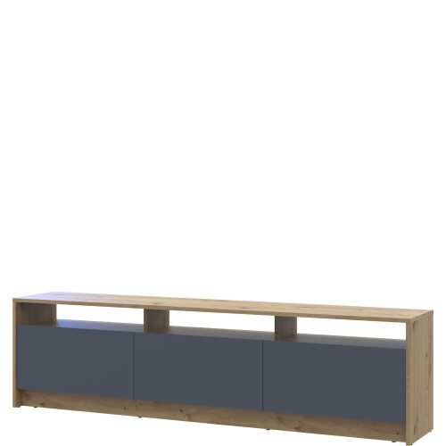 Фото тумби під телевізор U3 ДОРОС (DOROS) дуб артизан / графіт