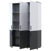 ТОРН Шафа 3 ДСП полиці ДОРОС (DOROS) антрацит / білий