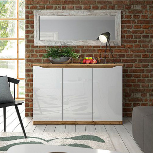 Фото тумбы NUIS KOM3D BRW - комплект мебели для гостиной