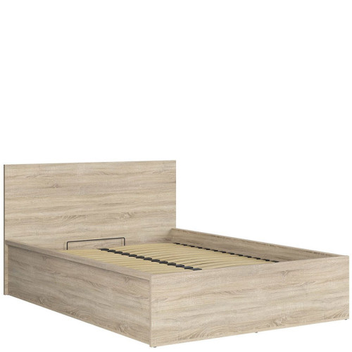 Фото кровати с подъемным механизмом TETRIX LOZ/140/B BRW дуб сонома - вид сбоку