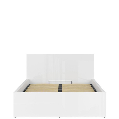 Фото кровати TETRIX LOZ/140/B BRW белый глянец