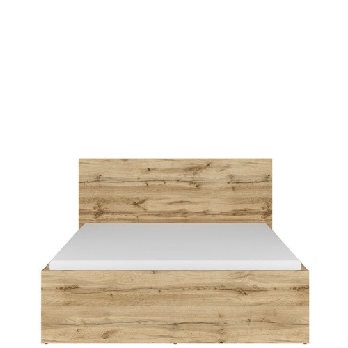 Фото кровати TETRIX LOZ/140/B BRW дуб вотан с матрасом