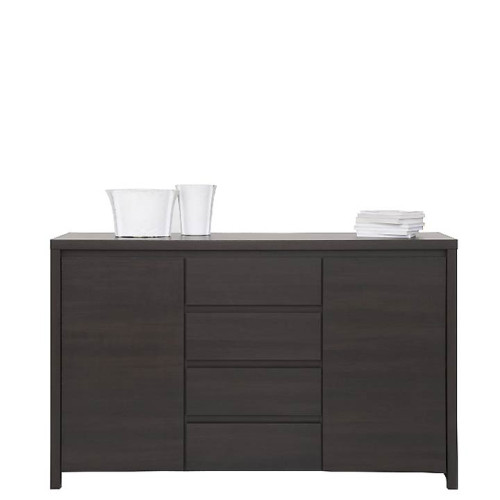 Фото комоду КАСПІАН KOM2D4S БРВ дуб мілано темний – вигляд спереду