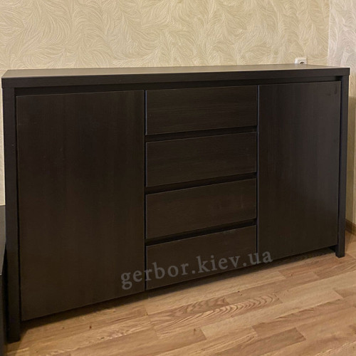 Фото комоду КАСПІАН KOM2D4S БРВ дуб мілано темний від покупця – вигляд збоку