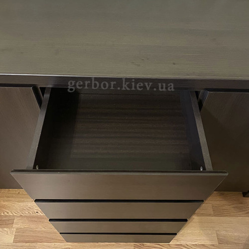 Фото комоду КАСПІАН KOM2D4S БРВ дуб мілано темний від покупця – шухляди