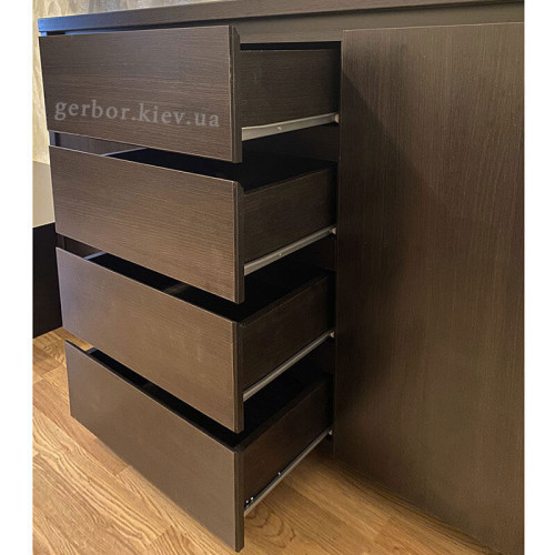 Фото комоду КАСПІАН KOM2D4S БРВ дуб мілано темний від покупця – напрямні