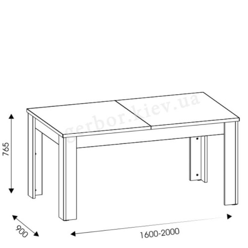 Фото обеденного стола BESTO BT31 BOGFRAN в разложенном виде