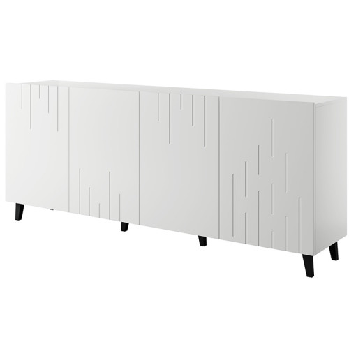 Фото комоду BARI 200 4D CAMA MEBLE  білий – вигляд збоку