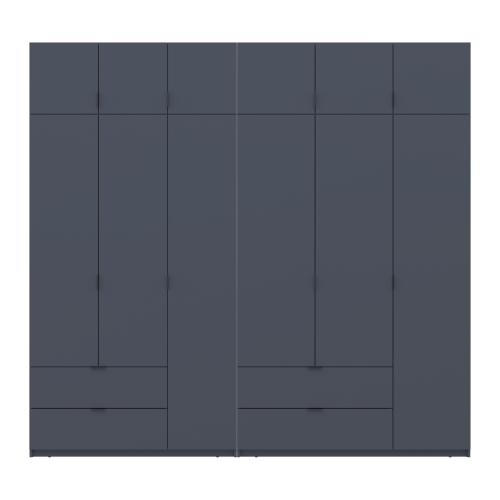ЛУКАС Шафа з антресоллю 3+3 ДСП ДОРОС (DOROS) 255х50х240