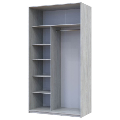 Фото шафи-купе 1 ДСП / 1 Дзеркало СІТІ ЛАЙТ ДОРОС (DOROS) 120x60x225 сосна натті – наповнення