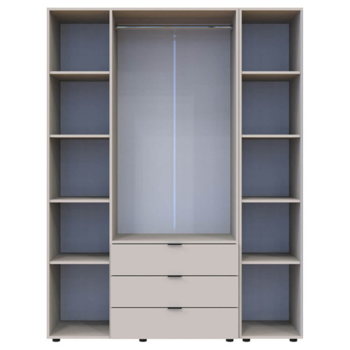 Фото комплекта меблів для спальні ГЕЛАР / ЕСТЕЛЬ ДОРОС (DOROS) – вигляд спереду наповнення шафи