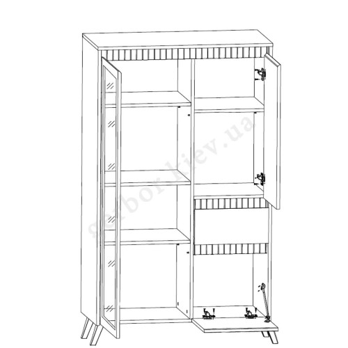 Фото вітрини ЛАУНДЖ REG1W1D1S1K БРВ (ВМК) – схема наповнення