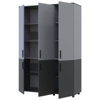 ТОРН Шафа 3 ДСП полиці ДОРОС (DOROS) антрацит / сірий