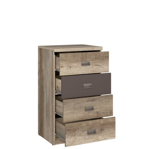 Фото комода MALCOLM KOM4S/50 BRW - наполнение