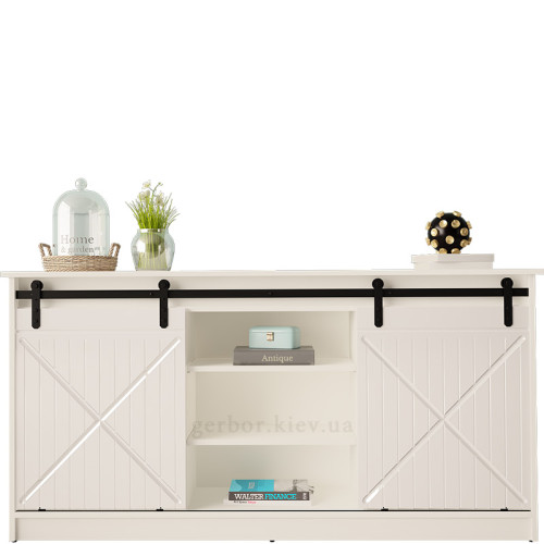 Фото комоду GRANERO CAMA MEBLE білий / білий глянець – вигляд спереду