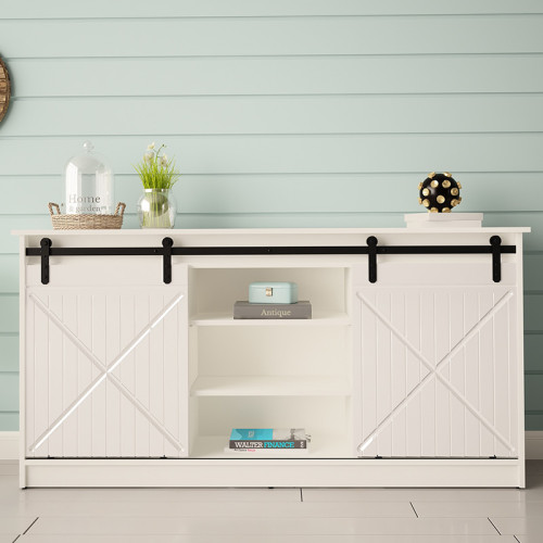 Фото комоду GRANERO CAMA MEBLE білий / білий глянець в інтер'єрі