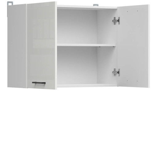 Фото навісної шафи JUNONA LINE G2D/80/57 BRW крейдяний глянець – наповнення