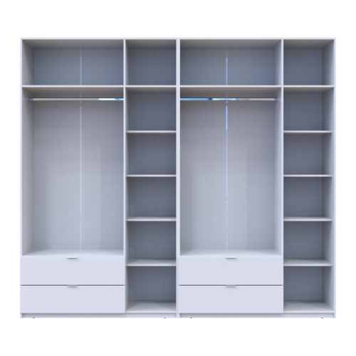 ЛУКАС Шафа з антресоллю 3+3 ДСП ДОРОС (DOROS) 270х50х240