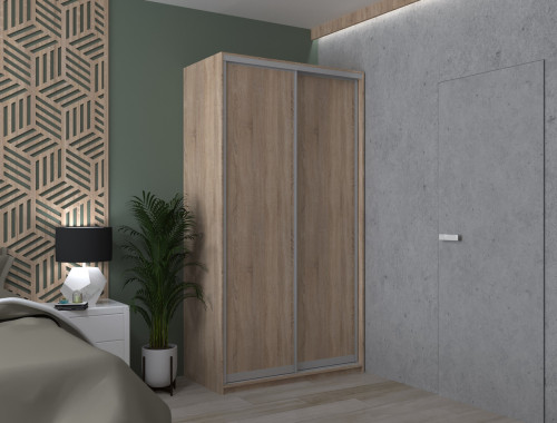 СІТІ ЛАЙТ Шафа-купе 2 ДСП ДОРОС (DOROS) 120x60x225