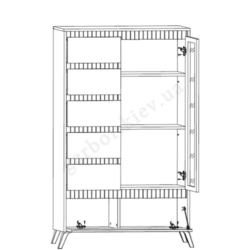 Фото вітрини ЛАУНДЖ REG1W5S1K БРВ (ВМК) – схема наповнення