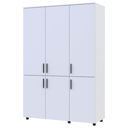 Фото білої шафи ТОРН 3 ДСП полиці ДОРОС (DOROS)