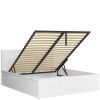 TETRIX Кровать с подъемным механизмом LOZ/160/B BRW (белый глянец)