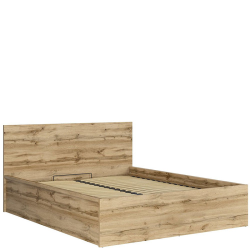 Фото кровати с подъемным механизмом TETRIX LOZ/160/B BRW дуб вотан - вид сбоку