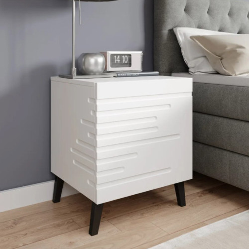 Фото комплекта из двух тумбочек NOVA CAMA MEBLE белый – тумба в интерьере