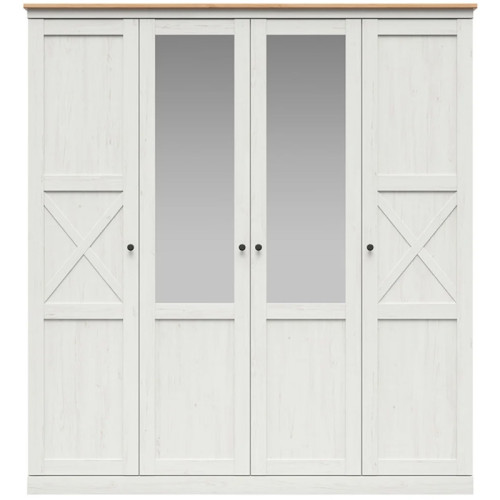 Фото комбінованої шафи FRIJA SZF2D2M-POL BRW – вигляд спереду