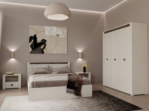 Фото шафи СЕЛЕНА SZF3D2S Гербор в інтер'єрі спальні