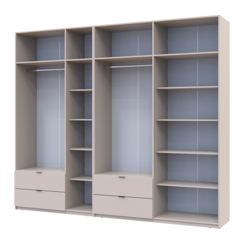 ЛУКАС Шафа з антресоллю 3+4 ДСП ДОРОС (DOROS) 280х50х240