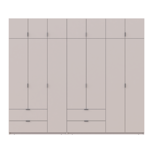 ЛУКАС Шафа з антресоллю 3+4 ДСП ДОРОС (DOROS) 280х50х240