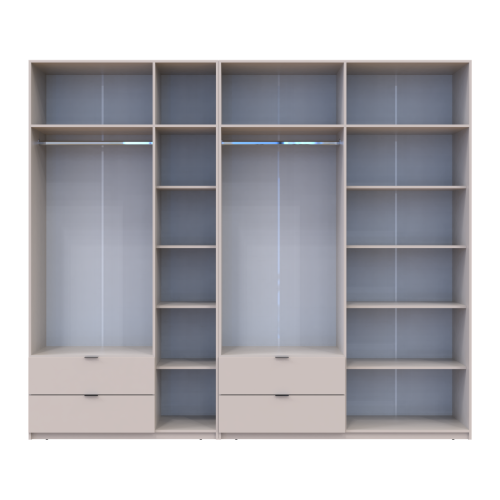 ЛУКАС Шафа з антресоллю 3+4 ДСП ДОРОС (DOROS) 280х50х240