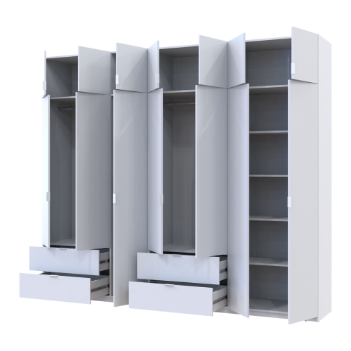 ЛУКАС Шафа з антресоллю 3+4 ДСП ДОРОС (DOROS) 280х50х240