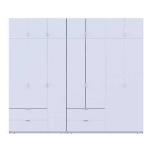 ЛУКАС Шафа з антресоллю 3+4 ДСП ДОРОС (DOROS) 280х50х240
