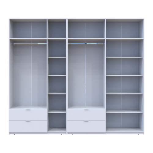 ЛУКАС Шафа з антресоллю 3+4 ДСП ДОРОС (DOROS) 280х50х240