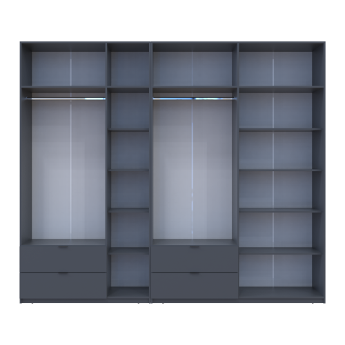 ЛУКАС Шафа з антресоллю 3+4 ДСП ДОРОС (DOROS) 280х50х240