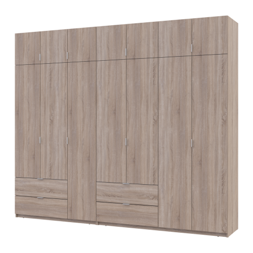 Фото шафи з антресоллю 3+4 ДСП 280 см Лукас ДОРОС (DOROS) дуб сонома