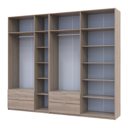 ЛУКАС Шафа з антресоллю 3+4 ДСП ДОРОС (DOROS) 280х50х240