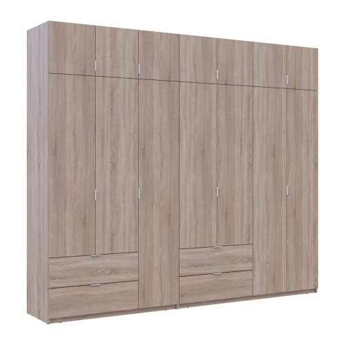 ЛУКАС Шафа з антресоллю 3+4 ДСП ДОРОС (DOROS) 280х50х240