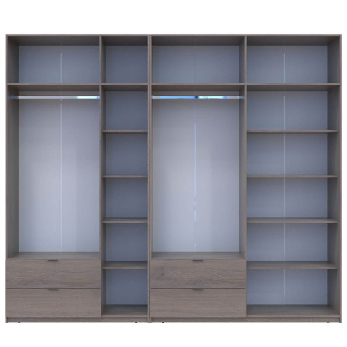 ЛУКАС Шафа з антресоллю 3+4 ДСП ДОРОС (DOROS) 280х50х240