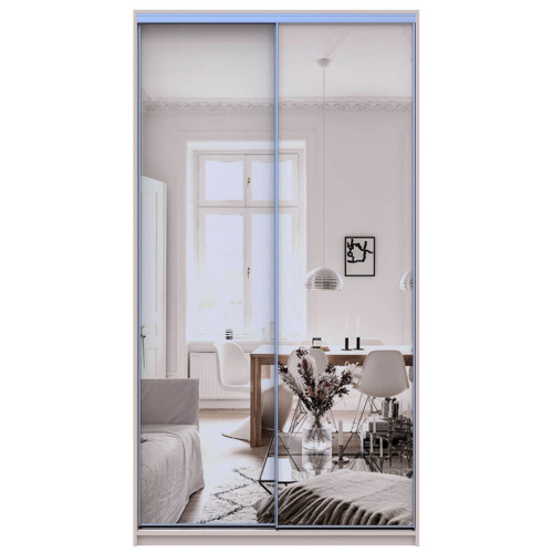 СІТІ ЛАЙТ Шафа-купе 2 Дзеркала ДОРОС (DOROS) 120x60x225