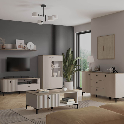 Фото комода DOMINICA 2D3S MEBELBOS в інтер'єрі вітальні