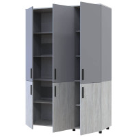 ТОРН Шафа 3 ДСП полиці ДОРОС (DOROS) сосна натті / сірий